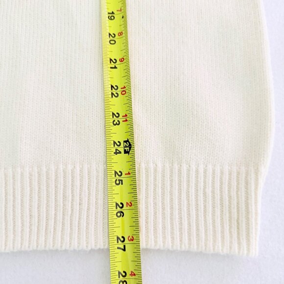 Mutual Weave Women's Pullover Crewneck Fair Isle Knit Ivory Sweater Sz Small NWT - Picture 8 of 9